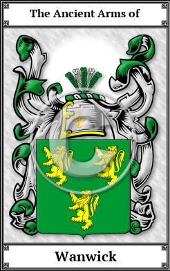 Wanwick Family Crest Download (JPG)  Book Plated - 150 DPI