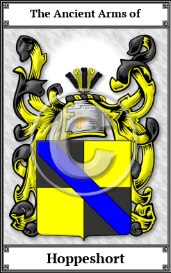 Hoppeshort Family Crest Download (JPG) Book Plated - 600 DPI