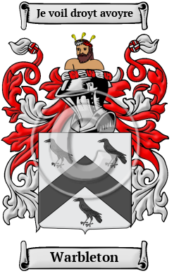 Warbleton Family Crest/Coat of Arms