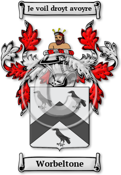 Worbeltone Family Crest Download (jpg) Legacy Series - 150 DPI