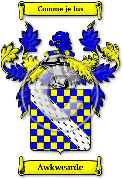 Awkwearde Family Crest Download (jpg) Legacy Series - 150 DPI