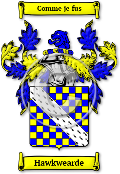 Hawkwearde Family Crest Download (jpg) Legacy Series - 150 DPI