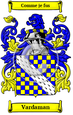 Vardaman Family Crest/Coat of Arms