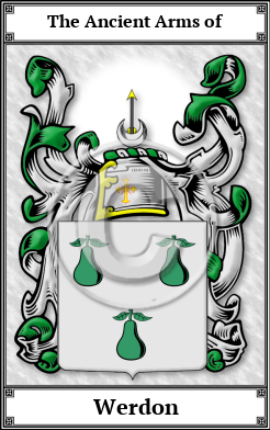 Werdon Family Crest Download (JPG)  Book Plated - 150 DPI