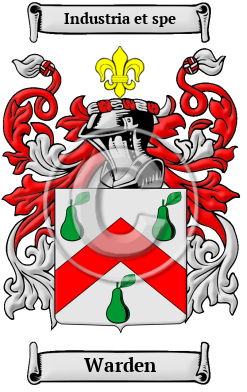 Warden Family Crest Download (JPG) Heritage Series - 600 DPI