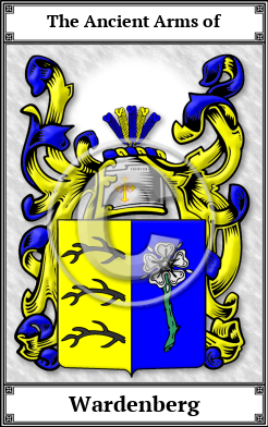 Wardenberg Family Crest Download (JPG) Book Plated - 600 DPI