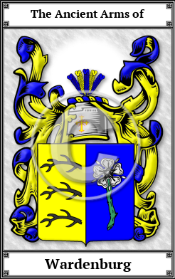 Wardenburg Family Crest Download (JPG)  Book Plated - 150 DPI