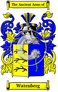 Watenberg Family Crest Download (JPG) Heritage Series - 300 DPI