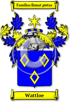 Wattloe Family Crest Download (jpg) Legacy Series - 150 DPI
