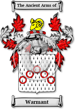 Warmant Family Crest Download (jpg) Legacy Series - 150 DPI
