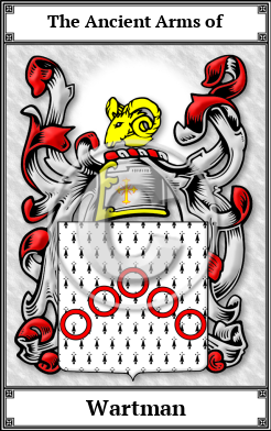 Wartman Family Crest Download (JPG)  Book Plated - 150 DPI