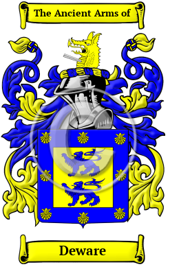 Deware Family Crest/Coat of Arms