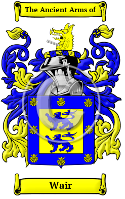 Wair Family Crest Download (JPG) Heritage Series - 600 DPI