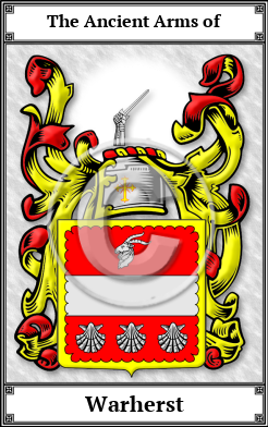 Warherst Family Crest Download (JPG) Book Plated - 600 DPI