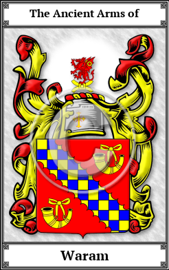 Waram Family Crest Download (JPG)  Book Plated - 150 DPI