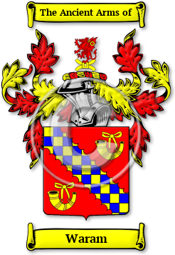 Waram Family Crest Download (jpg) Legacy Series - 150 DPI