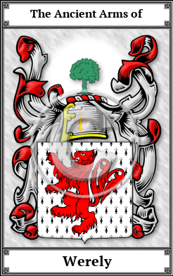 Werely Family Crest Download (JPG)  Book Plated - 150 DPI