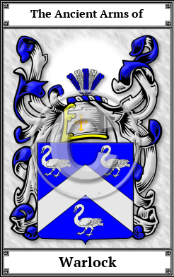 Warlock Family Crest Download (JPG) Book Plated - 600 DPI