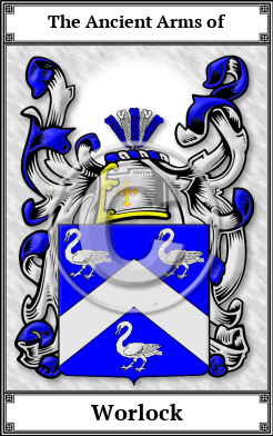 Worlock Family Crest Download (JPG)  Book Plated - 150 DPI