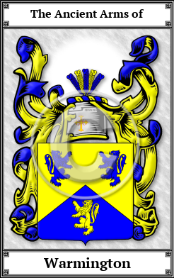 Warmington Family Crest Download (JPG)  Book Plated - 150 DPI