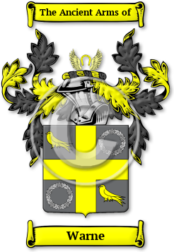 Warne Family Crest Download (jpg) Legacy Series - 150 DPI