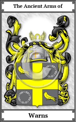 Warns Family Crest Download (JPG)  Book Plated - 150 DPI