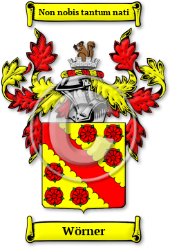 Wörner Family Crest Download (JPG) Legacy Series - 600 DPI