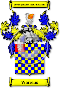 Warrens Family Crest Download (jpg) Legacy Series - 150 DPI