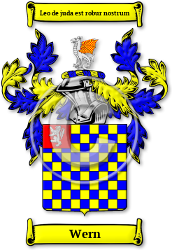 Wern Family Crest Download (JPG) Legacy Series - 300 DPI