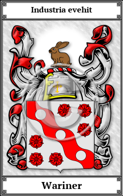 Wariner Family Crest Download (JPG)  Book Plated - 150 DPI