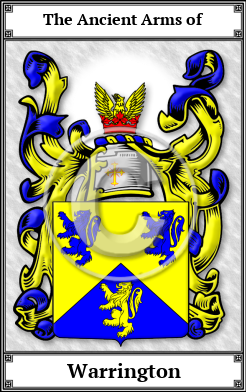 Warrington Family Crest Download (JPG)  Book Plated - 150 DPI