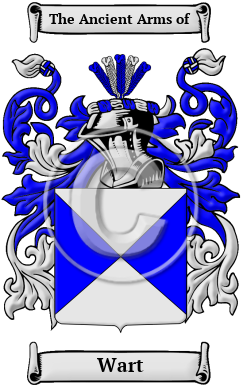 Wart Family Crest Download (JPG) Heritage Series - 600 DPI