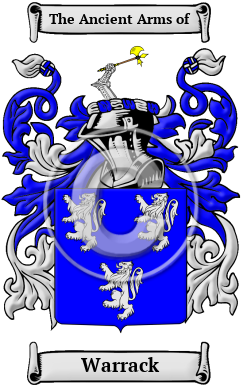 Warrack Family Crest/Coat of Arms