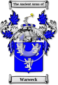 Warweck Family Crest Download (jpg) Legacy Series - 150 DPI