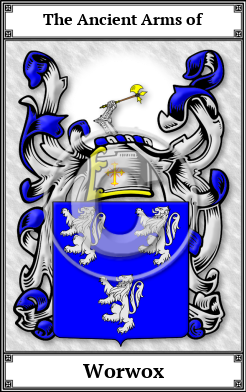 Worwox Family Crest Download (JPG) Book Plated - 600 DPI