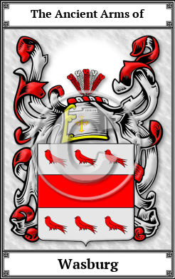 Wasburg Family Crest Download (JPG)  Book Plated - 150 DPI