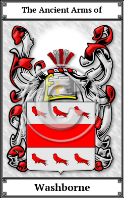 Washborne Family Crest Download (JPG)  Book Plated - 150 DPI