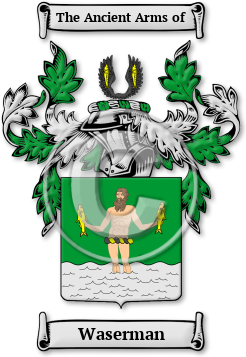 Waserman Family Crest Download (jpg) Legacy Series - 150 DPI