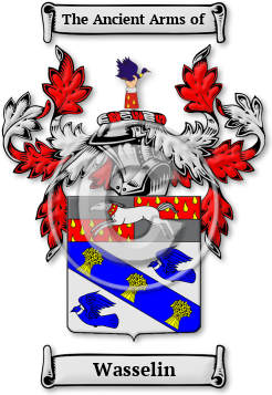 Wasselin Family Crest Download (jpg) Legacy Series - 150 DPI