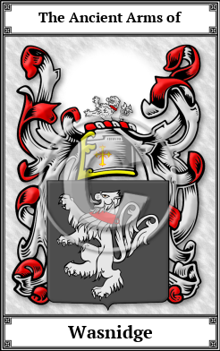 Wasnidge Family Crest Download (JPG)  Book Plated - 150 DPI