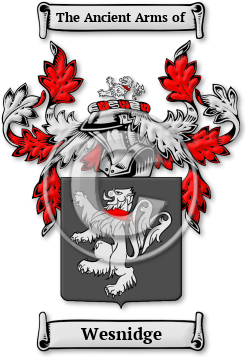 Wesnidge Family Crest Download (jpg) Legacy Series - 150 DPI