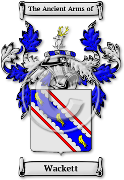 Wackett Family Crest Download (jpg) Legacy Series - 150 DPI