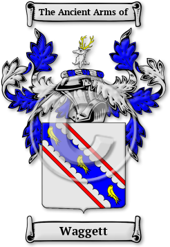 Waggett Family Crest Download (jpg) Legacy Series - 150 DPI