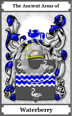 Waterberry Family Crest Download (JPG)  Book Plated - 150 DPI