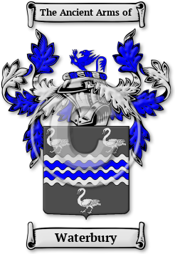 Waterbury Family Crest Download (jpg) Legacy Series - 150 DPI