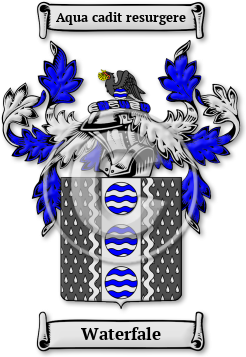 Waterfale Family Crest Download (jpg) Legacy Series - 150 DPI