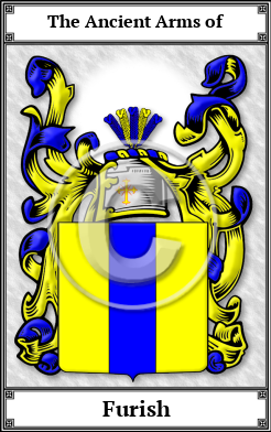 Furish Family Crest Download (JPG) Book Plated - 600 DPI