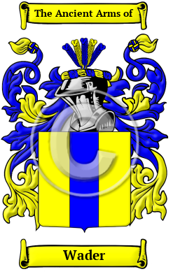 Wader Family Crest Download (JPG) Heritage Series - 600 DPI