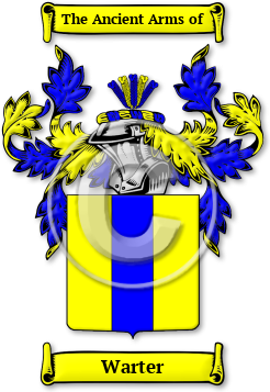 Warter Family Crest Download (jpg) Legacy Series - 150 DPI