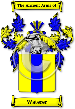 Waterer Family Crest Download (jpg) Legacy Series - 150 DPI